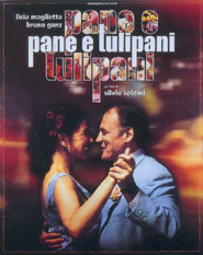 Italian Bread and Tulips poster