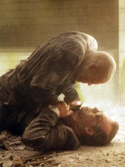 Laurence Fishburne and Hugo Weaving